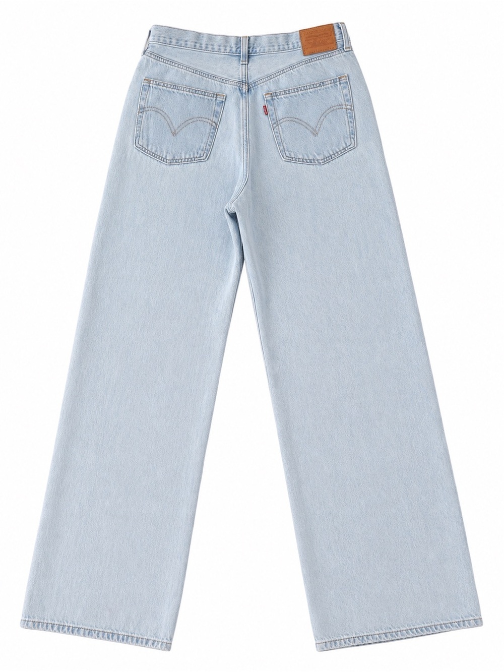 ✅ Levi's Premium Denim Light Blue High Loose Wide Leg Jeans size 30